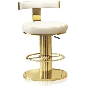 Barkruk Light Luxury Bar Chair Lift Rotating Bar Chair Simple Backrest High Chair Bar Stool Bar High Stool Bar Stool Stoel op Tegenhoogte(Y,B)