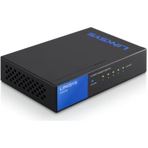Linksys LGS105 netwerk-switch Gigabit Ethernet (10/100/1000) Zwart