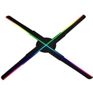 Vier Bladen 45 CM 510 Stuks LED 3D Holografische Projector Advies Speler Hologram Reclame Display Fan Brede toepassing