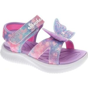 Skechers Jumpsters Butterfly Brites sandaal voor meisjes, Lavendel Multi, 5 Toddler