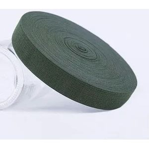 40 meter 20/25 mm elasticiteit elastische band voor ondergoed broek beha rubberen kleding verstelbare zachte tailleband naaiaccessoires-amry groen-25mm 40meter