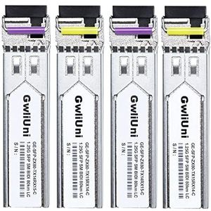 2 paren 80km SFP 1.25G BIDI Single Mode Fiber Module Network Transceiver, LC Interface voor Cisco, Netgear, MikroTik, Ubiquity, DLink etc,