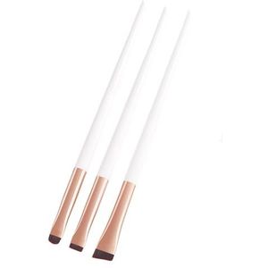 Compacte Reizen Cosmetische Borstel Collectie 3Pcs Oogschaduw Borstels Essentiële Make-up Gereedschap Voor Schoonheid Outdoor Kleine Cosmetische