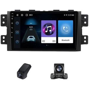 Autoradio geldt voor Kia Mohave 2008-2016 Borrego 2008-2011,9 inch Touchscreen Navi met Wireless Carplay Android Auto 2 DIN Radio Android Bluetooth WiFi FM+Achteruitrijcamera(X1)