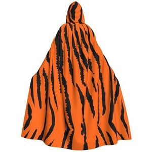WURTON Oranje Tijger Luipaard Print Halloween Wizards Hooded Gown Mantel Kerst Hoodie Mantel Cosplay Voor Vrouwen Mannen