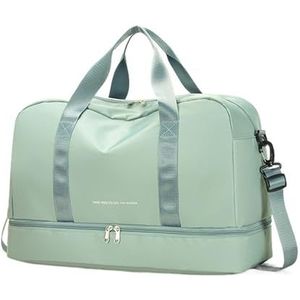 Reistas Tassen voor Vrouwen Grote Handtas Nylon Nieuwe Bagage Crossbody Opslag Dames Toilettas Organizer Reistassen voor Dames Duffel, Groen, Eén maat