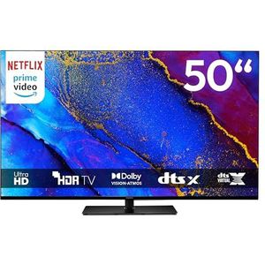 MEDION 125,7 cm (50"") TV (Google TV, 4K, Dolby Vision HDR, Netflix, Prime Video, Disney+, Dolby Atmos, DTS X, Smart TV, PVR, Bluetooth, MD 850400)