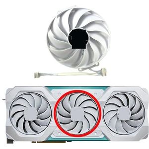 Voor ASUS voor GeForce RTX4060 4060ti 4070 TX voor GAMING OC grafische kaart vervangende ventilator(Middle fan)