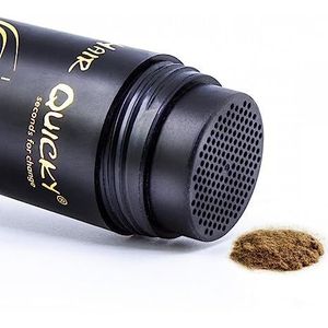 Hair Quicky® Premium Hair Fibers, shaar, direct effect bij geheime hoeken, gedeeltelijke gladheid, haaruitval en licht haar, voor mannen en vrouwen, natuurlijke keratine |12g | lichtbruin