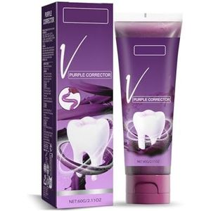 V34 Purple-Tone Whitening Tandpasta - Helpt Tanden Witter Te Maken, Mineralen Aan Te Vullen en Gevoeligheid Te Verlichten(5pcs)