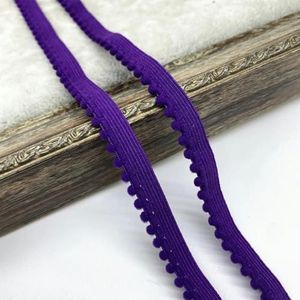 10 mm elastische band nylon elastisch lint ondergoedbandjes beha-band jurk naaien kanten rand kledingaccessoire haarbanden DIY-Purple_a-5 yards