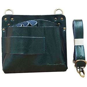 Salon kapper gereedschap, Heuptas for kappers, kapsalon en dierenverzorging van PU-leer met schouderband(B)