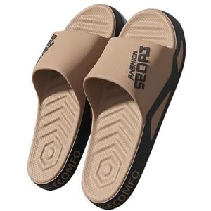 Cloudies slippers voor dames, Heren zomerpantoffels - Comfortabele sandalen for buiten en thuis om de hele dag te dragen voor dames en heren | House Slides douchesandalen(Khaki,49 EU)