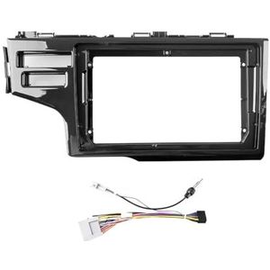 Auto GPS Navigatie Stereo Radio Dashboard Paneel 2DIN 9 Inch In Dash Hoofdunit Scherm Frame Voor FIT 2014 2015 2016 2017 Interieuraccessoires(Frame and cables)