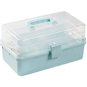 OIFAODAO, EHBO-doos Medische doos EHBO-tin for thuis Medicijnen opbergdoos Organisator Opbergdoos met compartimenten EHBO-dozen Wit,s,EHBO-doos(Blue,S)