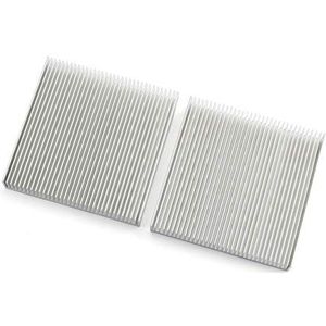 ZYAMY 2/4Pcs Aluminium Heatsink Radiator Printplaat Cooling Fin CPU Fin 90x90x15mm Natuur Kleur