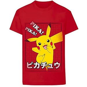 NONAME Pokemon Pika Pika Japans T-shirt, uniseks, 12-13 jaar