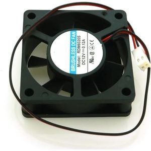 RDM6020S 60x60x20mm CPU-ventilator 12V 0,12A 2-pins computer CPU-koeling koelventilator