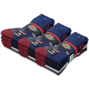 Dickies CUSHIONED Crew Work Socks Werksokken voor heren, business-sokken, maat 39-50, kleurenmix, 41/45 EU