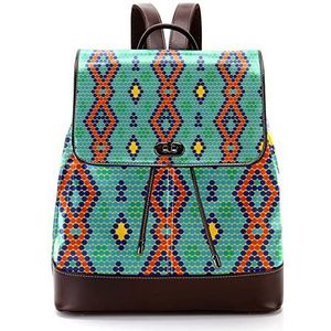 Gepersonaliseerde schooltassen boekentassen voor tiener kleurrijke stippen patroon, Meerkleurig, 27x12.3x32cm, Rugzak Rugzakken