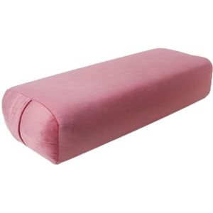 perfeclan Yoga-bolster lendenkussen met draaggreep Afneembare wasbare hoes Yoga-hulpapparatuur voor restauratieve yoga, ROZE