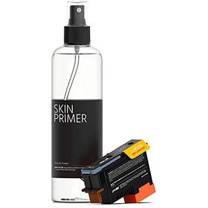 Navulling zwarte inkt Prinker S, huidveilige zwarte cosmetische inkt & primer spray, waterbestendig, huidveilig, festivals, feesten, sportevenementen, compatibel met Prinker S.