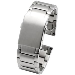 EDVENA Roestvrij Stalen Armband Effen Metalen Band For Diesel DZ4316 DZ7395 DZ7305 Horlogeband 24mm 26mm 28mm 30mm Mannen Horloges Band(A silver,28mm)