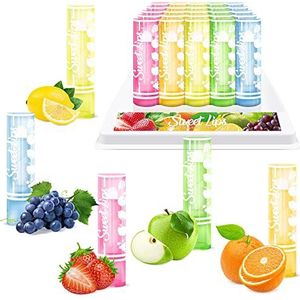 Sweet Lips Clear Lip Balm Pack van Beauty4Britain, 5 fruitige smaken, langdurige lipverzorging, groothandel (25 balsems)