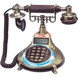 Telefoon Thuis Telefoon Retro-stijl Telefoon Vintage telefoon Nummerherkenning Gloeiend Lht Stemrapport Antieke telefoon Stemrapport Traditionele beltoon Telefoon voor thuis Keuken Hotelkantoor