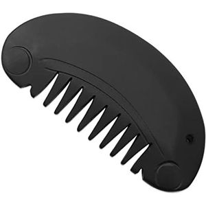 Black Bian Stone Guasha kam, energienadel, acupunctuur, massageplank, hoofd, ontspanning, haarborstel, verzorging, 1 stuk