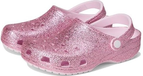 Crocs Klassieke Chunky Glitter Klomp K, Roze Melk, 4 UK, Roze Melk, 36/37 EU