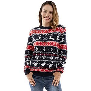 U LOOK UGLY TODAY lelijke kersttrui, dames, trui met led-verlichting, grappige trui - - S