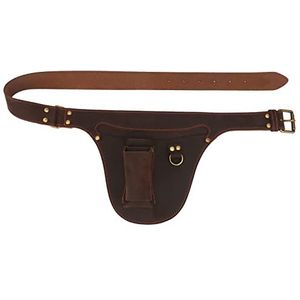 TOURBON Lederen Tuin Tool Bag Verstelbare Taille Werk Riem Pouch voor Elektriciens Timmerlieden