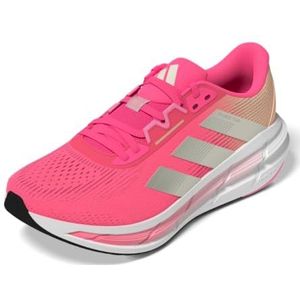 adidas Women's Questar 3 Running Sneaker, Lucid Pink/Ivory/Powder Coral, 7