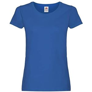 Fruit of the Loom Lady-Fit Valueweight T-shirt - blauw - XXL