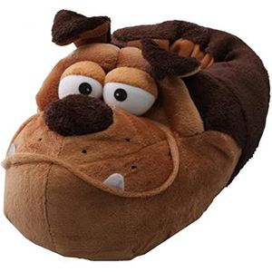SAMs Unisex Tierhausschuhe Bulldogge, Braun, 37-39, TH-HGB-BB