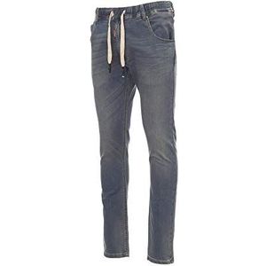 NoTrash2003 heren joggingbroek stretch broek elastisch in jeans-look denim versch. Uitvoeringen.