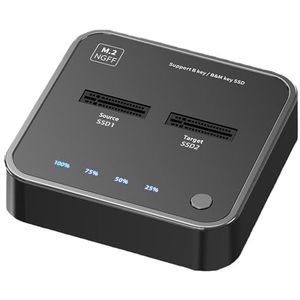 HIOPOIUYT De Lezer van de harde schijven met 10GBps USB 3.1 Gens2 Interfaces voor SATA's/PCIe Harde Schijvenbasis voor Gemakkelijke Gegevenstoegang