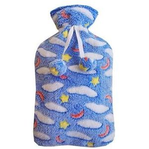 Warmwaterkruik 2000 ml warmwaterzakhoes warmwaterzak naaldhoes draagbare warme handbash doek warme hand zachte zak voor warmwaterflessen warmwaterzak (kleur 6-2000 ml)