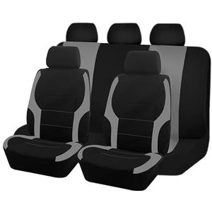 Stoelhoezen Beschermhoezen Universal Sports Polyester Autostoelhoesset Past Op De Meeste Auto's Effen Stof Bicolor Stijlvolle Autostoelbeschermer(Type B Red 5 seat)