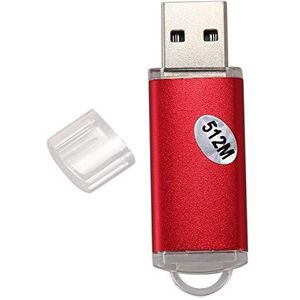 Eighosee - USB 2.0 Flash Memory Stick - Rood - Capaciteit 512 MB