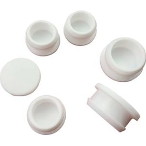 Rubber Stopper T-vormige Siliconenpluggen, 2 stuks 15 mm siliconenrubber T-vormige gatpluggen binnen 11 mm, veelkleurig(White,5PCS-15MM)