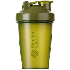 BlenderBottle Classic Shaker met BlenderBall, optimaal geschikt als eiwitshaker, proteïneshaker, waterfles, BPA-vrij, schaal tot 400 ml, inhoud 590 ml, mosgroen
