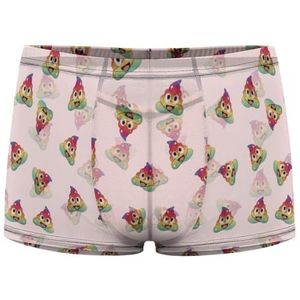 Regenboog Eenhoorn Poep Heren Boxer Slips Sexy Shorts Mesh Boxers Ondergoed Ademend Onderbroek Thong