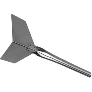 Cementtroffel, RVS Gipsplaat Hoek Troffel Muurplamuur Modder Gladmaken Bouw Intern en Exterieur Gereedschap(Reverse Angle,L)