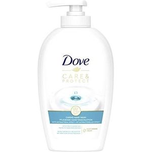 Dove Care & Protect verzorgende handwaslotion, intensieve reiniging, vloeibare zeep met 5-vochtcomplex en antibacterieel effect, 250 ml, 1 stuk