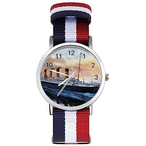 Retro Titanic Beroemde Oude Historische Automatische Horloge voor Mannen Vrouwen Mode Quartz Horloge Armband Polshorloge voor Thuiskantoor