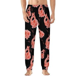 Ballet Flamingo heren pyjama broek zachte lounge broek lichtgewicht slaapbroek