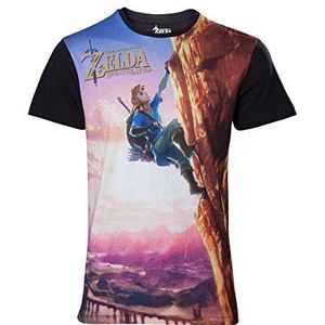 ZELDA BREATH OF THE WILD - T-Shirt All Over Link Climbing (M)