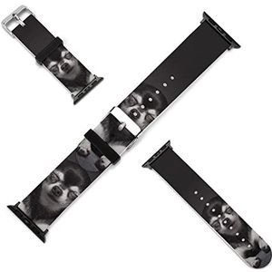 Chihuahua met harten bubbels siliconen horlogebanden zachte horlogebandjes sport horloge polsbandjes horlogeband voor mannen vrouwen 42 mm/44 mm